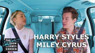 Harry Styles amp Miley Cyrus Carpool Karaoke [upl. by Aciria]