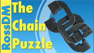 How to solve the extremely difficult Hanayama Cast Chain Puzzle [upl. by Ynnep217]