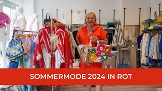 Sommermode 2024 in Rot OutfitInspirationen mit Jutta Nestler [upl. by Tennes]