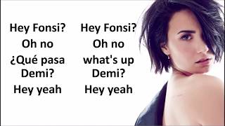 Luis Fonsi Demi Lovato  Échame La Culpa lyrics English Spanish [upl. by Oriaj]