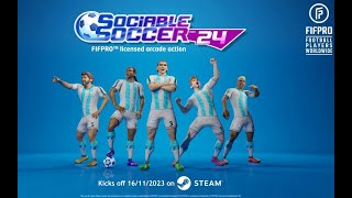 Sociable Soccer 24  PC  30 Minutos de Jogatina [upl. by Ziana952]