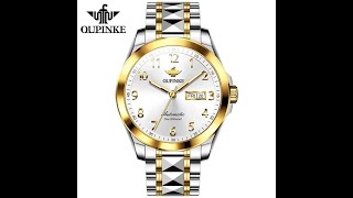 OUPINKE 3228 Mens Luxury Automatic Luminous Wristwatch [upl. by Yekram659]