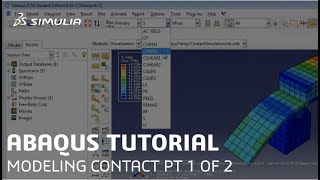 SIMULIA Howto Tutorial for Abaqus  Modeling Contact using Contact Pairs [upl. by Nnyllaf834]