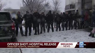 Milwaukee police officer released from hospital after standoff shooting [upl. by Gnok185]