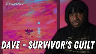 AMERICAN REACTS TO DAVE SURVIVORS GUILT [upl. by Normi]