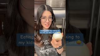 Eating onions and talking to my kids see their reactions 😝 funnyvideo comedy reaction humor [upl. by Poppy]