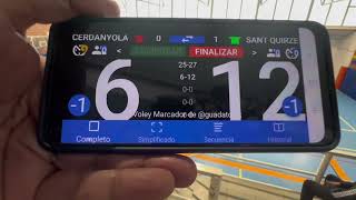 CV SANT QUIRZE VS CV CERDANYOLA 2set [upl. by Neerak]