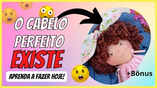 Como Fazer Cabelo de Lã Para Bonecas de Pano Passo a Passo COMPLETO [upl. by Eldoria814]