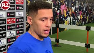 Rangers captain James Tavernier reacts to lifting the Viaplay Cup for the first time [upl. by Yelah]