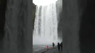 Skógafoss Waterfall Skógá River Iceland Travel [upl. by Leeban333]