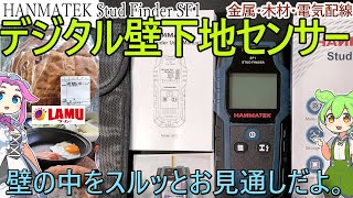 【DIYの必需品】デジタル壁下地センサー HANMATEK Stud Finder SF1 と ラ・ムー丸いフランスパン【早く買っておけば、あんな失敗しなかったのに！】 [upl. by Adnarrim]