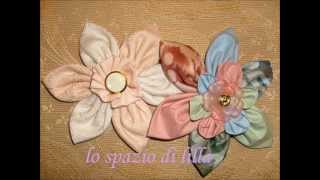 Come cucire un fiore in stoffa a sei petaliHow to sew a six petals fabric flower [upl. by Brenna641]