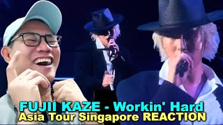 Fujii Kaze  Workin Hard  Asia Tour Singapore REACTION [upl. by Roderic]