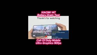 XIAOMI 14T CODM Mobile Battery Drain Test 90fps shorts [upl. by Nolyar]