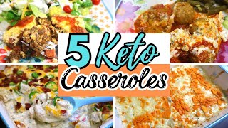 5 AMAZING Keto Casserole Dishes  Easy Low Carb Recipes for the family  Large Family Meals [upl. by Eeliram826]