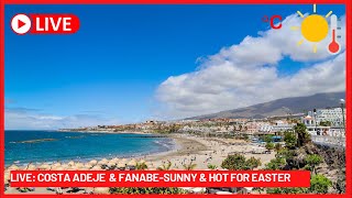 🔴LIVE SUNNY amp HOT Costa Adeje MARKET amp Fanabe Beach Tenerife Easter 2023 ☀️ Canary Islands [upl. by Alag]