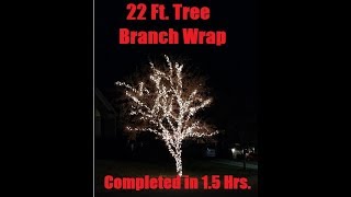 Christmas Lighting  Tree wrap  Very beautiful and profitable [upl. by Lorant234]