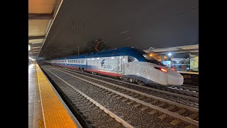 Amtrak New Acela 21 Alstom Avelia Liberty 165 MPH Test Trains  Princeton Junction 12624 [upl. by Margalo]