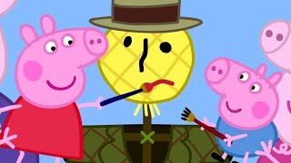 Peppa Pigs Magic Halloween Scarecrow 🐷😱 Peppa Pig Official Family Kids Cartoons [upl. by Eillah]