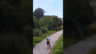 Drone shots test with the unicycle in Suances Cantabria unicycle spain summer [upl. by Christalle]