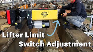 Guanhui hoist lifter switch how to adjustment [upl. by Nyliret]