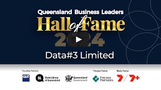 Queensland Business Leaders Hall of Fame 2024 inductee Data3 [upl. by Jt]