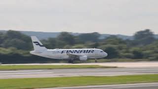 CORENDON AIRLINES B737 A319 FINNAIR TAKEOFF  MANCHESTER AIRPORT [upl. by Eycal]