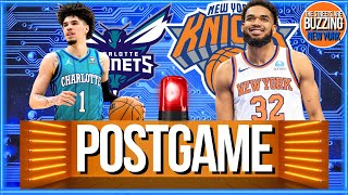 KNICKS BEAT HORNETS POSTGAME LIVE  KAT Bridges Debut Deuce Loose Bench Standout Preseason GM 1 [upl. by Namhar]