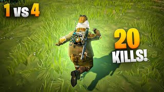 SOLO VS SQUAD COM O PATO DETETIVE 🕵️ 20 KILLS [upl. by Carothers201]