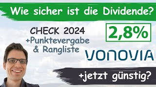 Vonovia Aktienanalyse 2024 Wie sicher ist die Dividende günstig bewertet [upl. by Yeltrab96]