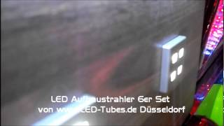 LED Aufbaustrahler SMD weiss Laminat Einbaustrahler 6er Set Möbeleinbau [upl. by Ambler]