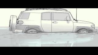 Toyota FJ Cruiser  Water Crossing [upl. by Barfuss]