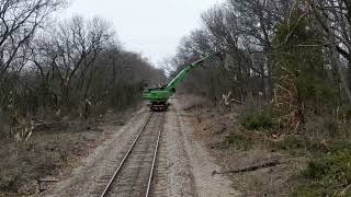 Sennebogen 718 on tracks with a mulching head [upl. by Smart673]