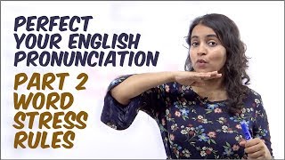 Rules for Syllable Stress  Word Stress L2  Improve Your English Pronunciation  English Lesson [upl. by Lertnek171]