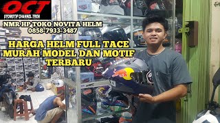 HARGA HELM FULL FACE MODEL MOTIF TERBARU MURAH BAGUS  HARGA HELM FULL FACE KYT ALV RSV MILA BARU [upl. by Dicks35]