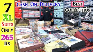 Hyderabad Wholesale  Best Collection 7XL Pakistanisuits 265 Rs Cash on Delivery Yousuf Textiles [upl. by Wilde]