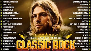 Best Classic Rock Songs Of All Time🔥Metallica ACDC Aerosmith Bon Jovi💥70s 80s 90s Classic Rock [upl. by Pavia]