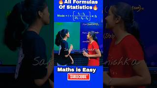 All Formulas of Statistics 🔥  Mean Median and Mode Formulas ytshorts shorts ytshorts class10th [upl. by Wakeen646]