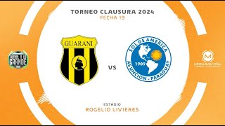 Guaraní vs Sol de América  Fecha 19  Torneo Clausura [upl. by Wiles108]