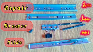 how to fix drawer slides with ball bearings  How to install Drawer Slides  MAwanfurniture [upl. by Robbi865]