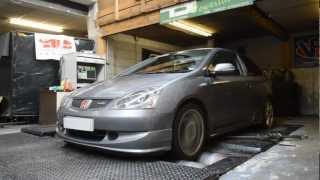 Honda Civic Type R EP3 Dyno HKS Hi Power 409 [upl. by Rico]