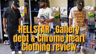 Hellstar  Gallery Dept amp Chrome heart clothing review  Try On [upl. by Nroht]