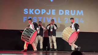 Macedonian drumming at the Drum Fest in Skopje 2024 [upl. by Egap]