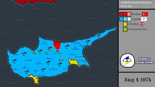 Turkish invasion of Cyprus Every Day 1974 [upl. by Ardnahcal]