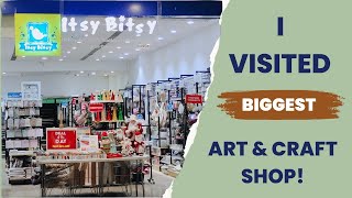 I Visited Indias Largest Art amp Craft Shop 🤓🤩 Itsy Bitsy Shop Tour 🌈💖 [upl. by Hut]