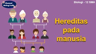 Hereditas pada manusia  Biologi kelas 12 SMA [upl. by Euqnimod]