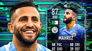 LA SPÉCIALE 😍 87 FLASHBACK MAHREZ PLAYER REVIEW  FIFA 22 Ultimate Team [upl. by Nairolf448]