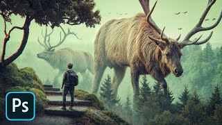 quotGiant Wildsquot Photo Manipulation  Photoshop Tutorial [upl. by Morra]