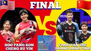 FINAL🇲🇾Hoo Pang RonCheng Su Yin VS 🇨🇳Fang Yan ZheHuang Dong Ping🔥‼️ China Masters 2024 [upl. by Jeannie]