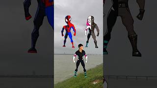 Spiderman Miles Morales vs Ghost Spider vs Spiderman vs Noir Spiderman spiderman milesmorales [upl. by Cristionna]